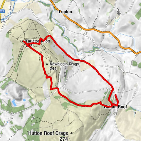 Hutton Roof - Newbiggin Crags - Farleton Knott - St John