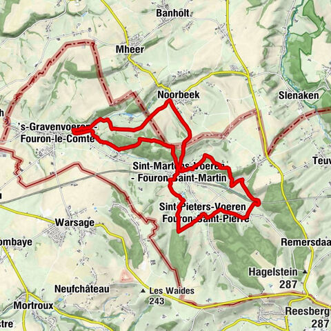 Sint-Martens-Voeren - Fouron-Saint-Martin - Sint-Pieters-Stoelkerk - Kattenrothberg - Sint-Martinuskerk