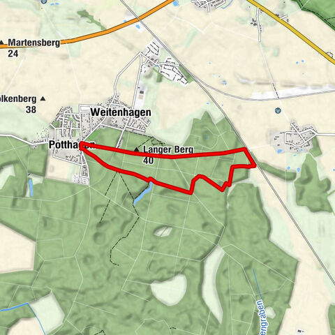 Potthagen - Weitenhagen - Langer Berg