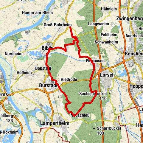Groß-Rohrheim, Regierungsbezirk Darmstadt/Deutschland