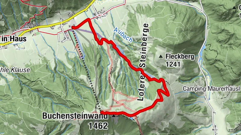 Bergbahn Pillersee - Fleckenermähder -  Buchensteinwand