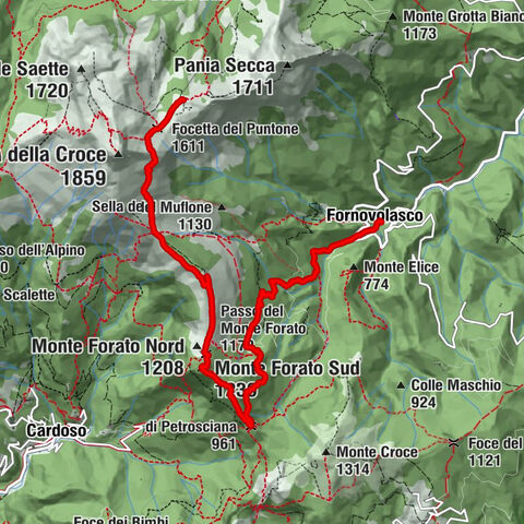 Fornovolasco-Pania Forata-Rifugio Rossi