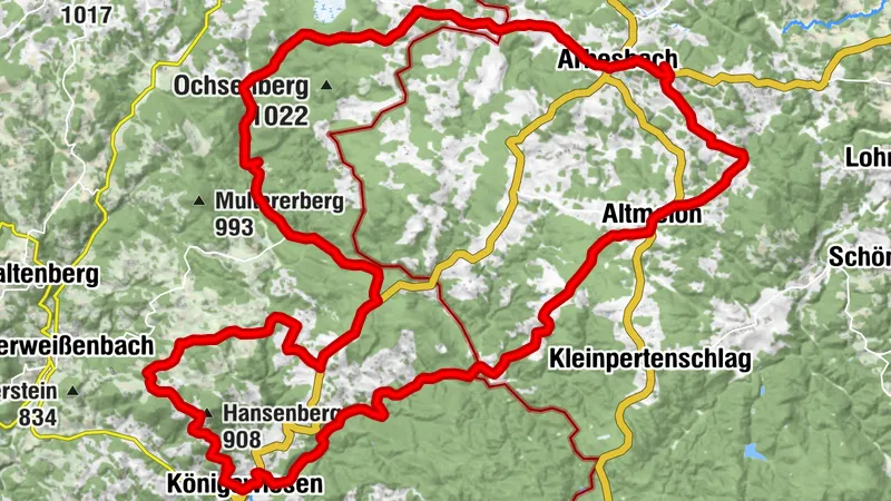 Bierradtour in der Hügelwelt - "Panorama Nord"