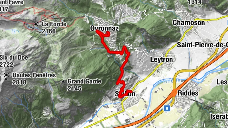 Von Saillon nach Ovronnaz
