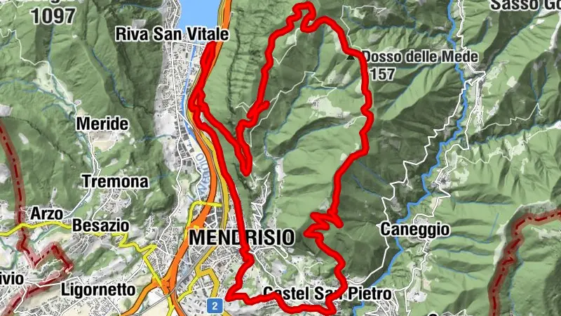 Mountainbike-Route Monte Generoso