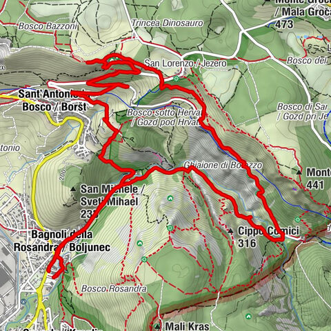 Rosandra Tal mit Klettersteig (Bruno Biondi A-D, Rose D'Iverno A-C)