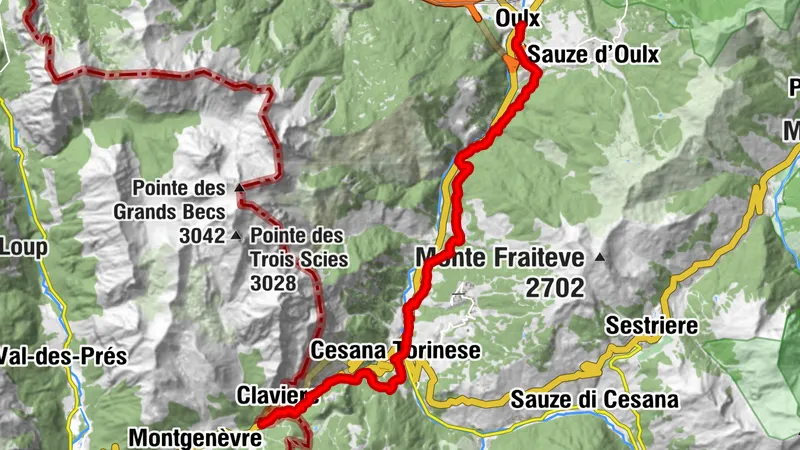 Via Francigena des Susa-Tals vom Monginevro | Etappe 1 Claviere-Oulx