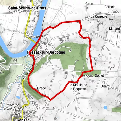 Boucle des bords de Dordogne à Pessac-sur-Dordogne