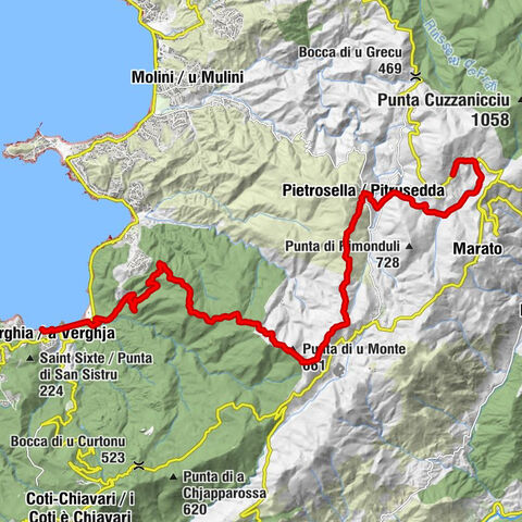 A riserva di Bisina - Église Saint-Pierre - Punta di u Monte - Cala Verghia