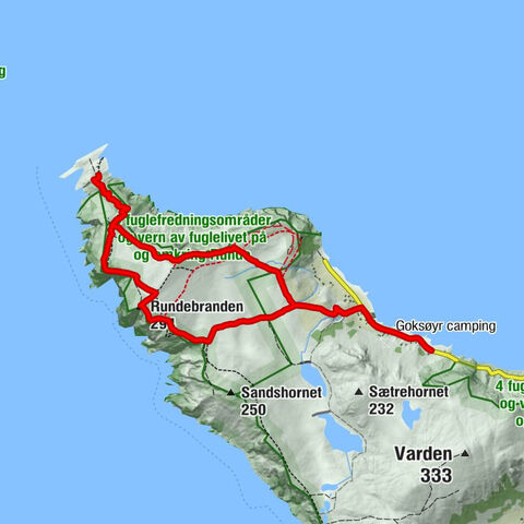 Herøy - Goksøyr - Rundebranden - Runde fyr