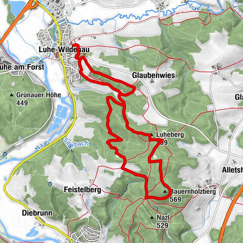 Luhe-Wildenau - Luheberg - Bauernholzberg