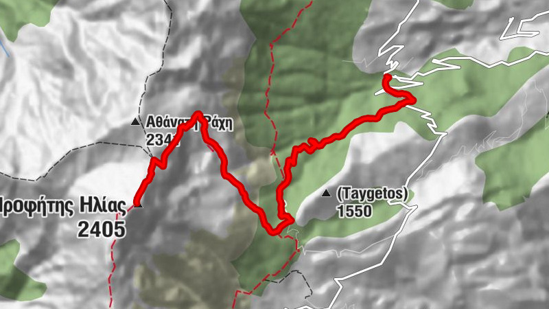 Δημοτική Ενότητα Φαριδος - Ορειβατικό Καταφύγιο Ταΰγετου - Προφήτης Ηλίας