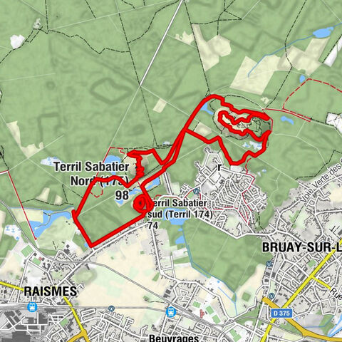 L'étoile Du Parc - Terril Sabatier sud (Terril 174) - Terril Sabatier Nord (175) - Raismes