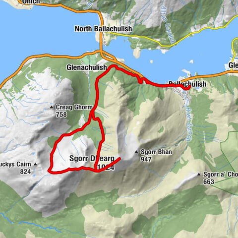 Ballachulish - St John's Church - Sgorr Dhonuill - Sgorr Dhearg