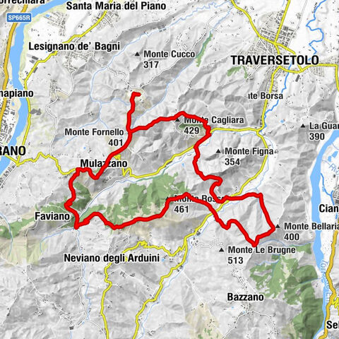 Salsa - Monte Rosso - Monte Cagliara - Monte Cedogno