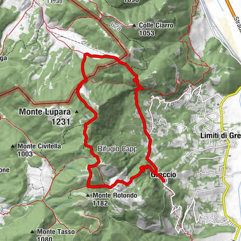 Greccio - Monte Macchia di Mezzo - Monte delle Croci - Rifugio Cappelletta