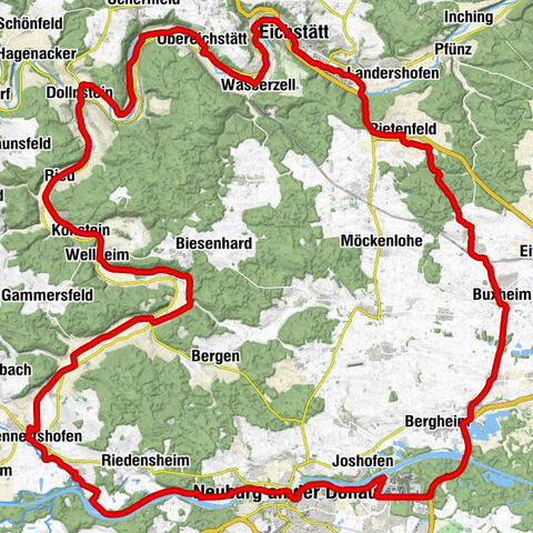 Radla!/-1A-Donau-Altmuehlrunde - 84,4 km, 312 hm