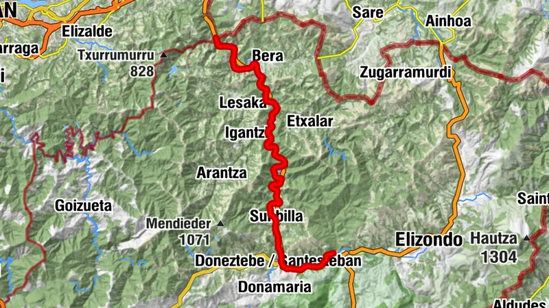 Bidasoa Grüner Weg