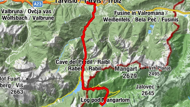 JULIANA TRAIL: etappe 15 Log pod Mangartom – Tarvisio (ITALIEN)