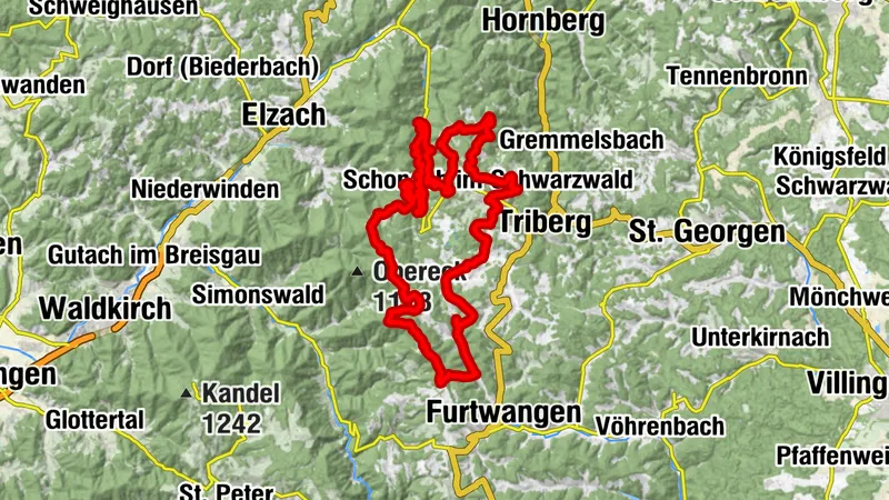 Schonach - Tal- und Bergtour
