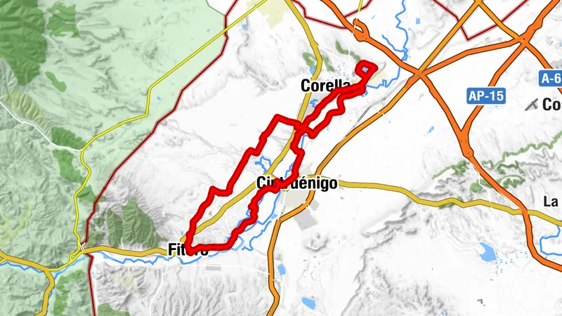 Corella - Cintruénigo - Fitero. Gesunde und kulturelle Route des Alhama