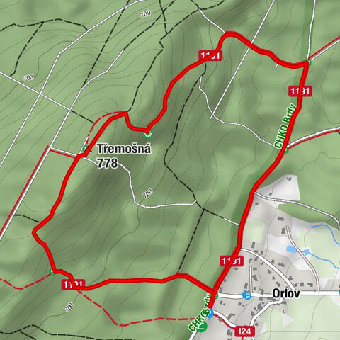 Obecnice v Brdech - Třemošná - Orlov