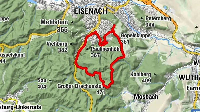 EA5 - Naturpark-Weg "Gottlob König" Eisenach