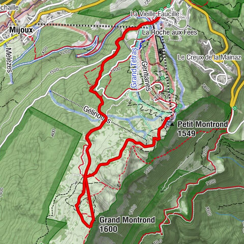 Petit Montrond - Grand Montrond - Myrtilles - La Vieille Faucille