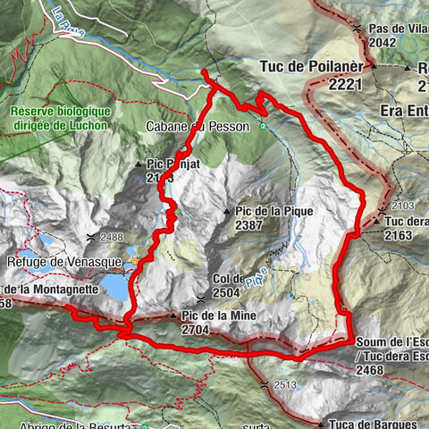 Hospice de France - Soum de l'Escalette / Tuc dera Escaleta - Pico Salvaguardia