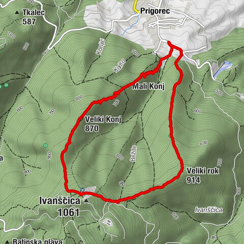 Prigorec - Veliki rok - Ivanščica - Veliki Konj