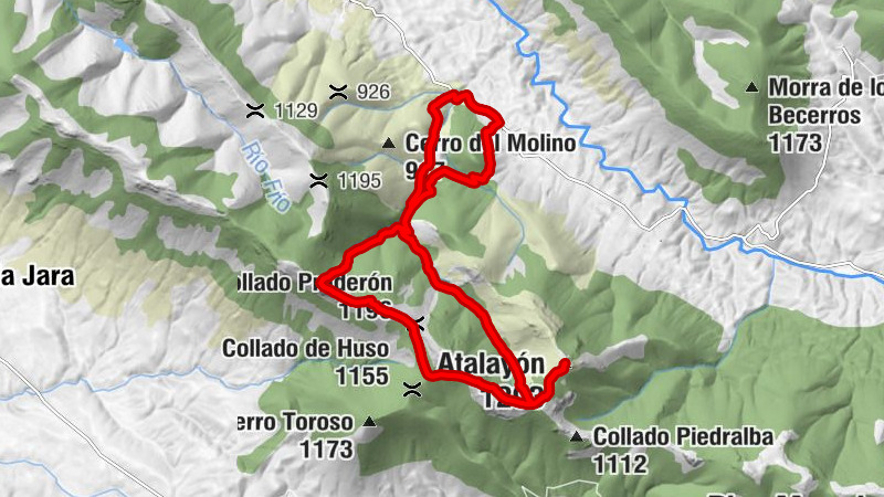 Robledo del Mazo - Atalayón - Las Lanchas - Collado Praderón