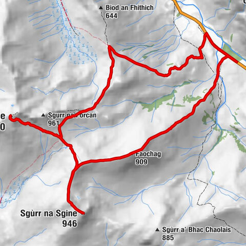 Highland - The Saddle - Sgùrr na Sgine - Faochag