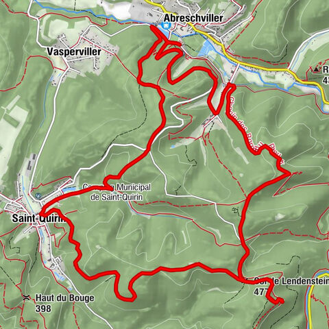Abreschviller - Lettenbach - Col de Lendenstein - Belle Roche