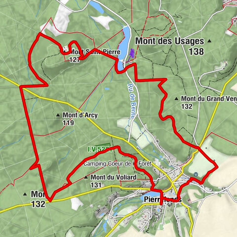 Pierrefonds - Pedalos - Saint-Ladre - Mont Saint-Pierre