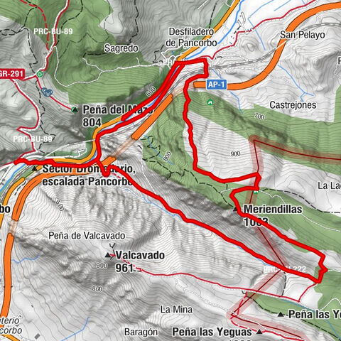 Pancorbo - Sector Dromedario, escalada Pancorbo - Meriendillas - Ermita de Nuestra Señora del Camino