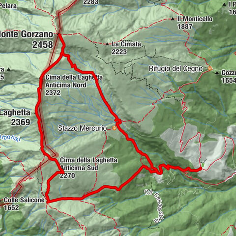 Crognaleto - Monte Gorzano - Cima della Laghetta Anticima Nord - Cima della Laghetta Anticima Sud