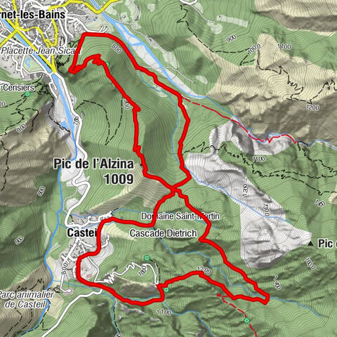 Casteil - Église Saint-Martin - Pic de l'Alzina - Vernet-les-Bains