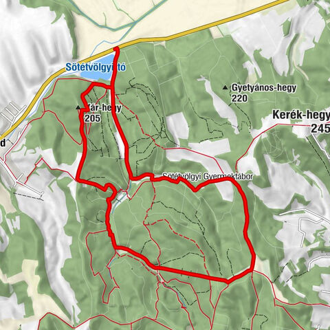 Szekszárd - Sötét-völgy - Fazekas-völgy - Vár-hegy