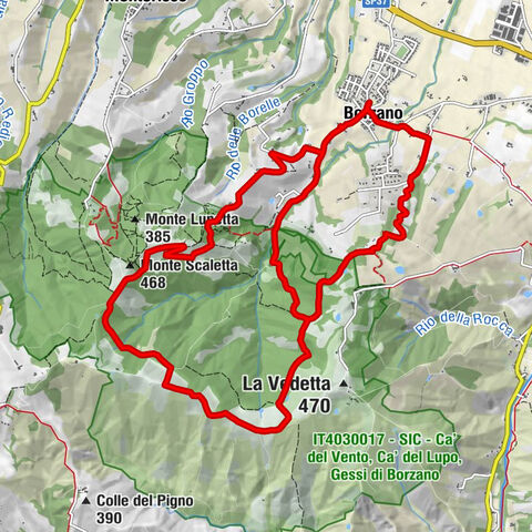 Borzano - Casa Luisa - Chiesa della Beata Vergine Maria - Monte Scaletta