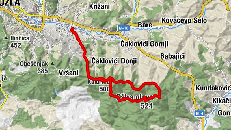 Slavinovići - Šiljci - Oštra glava - Kaldrma