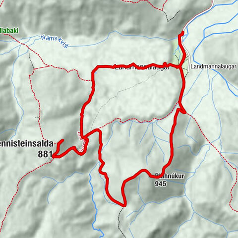 Rangárþing ytra - Bláhnúkur - Brennisteinsalda