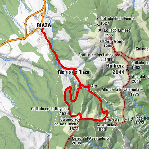 Riofrío de Riaza - Loma de Las Caseruelas - Calamorro de San Benito - Riaza