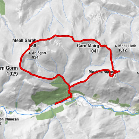Perth and Kinross - Càrn Gorm - Meall Garbh - Càrn Mairg