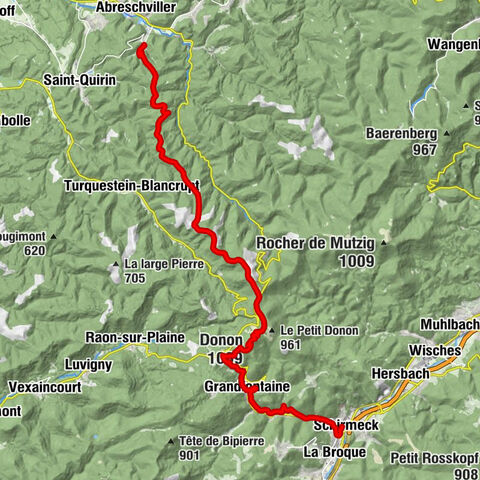 Lettenbach - Belle Roche - Donon - Schirmeck - La Broque