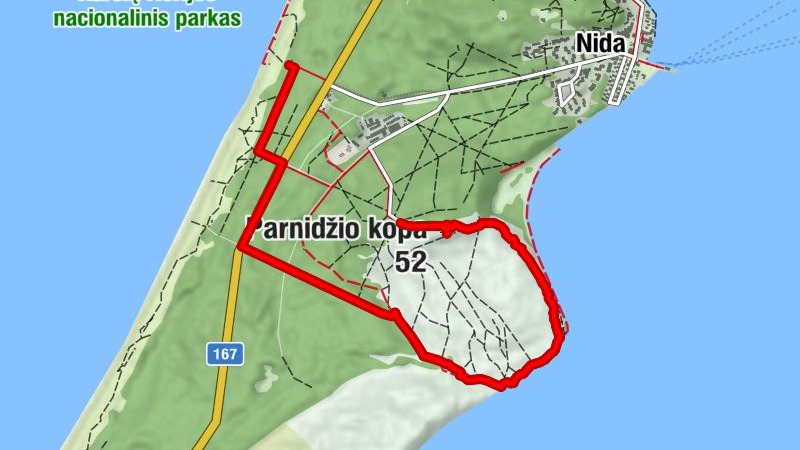 Neringa - Parnidžio kopa - Mirties slėnis - Pušynė Food on Fire