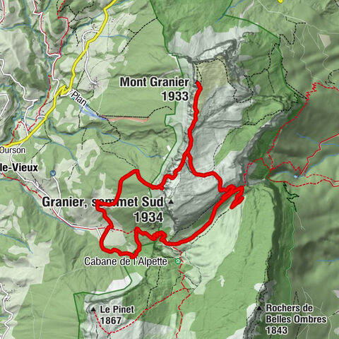 Entremont-le-Vieux - Mont Granier - Balme à Collomb - La Plagne