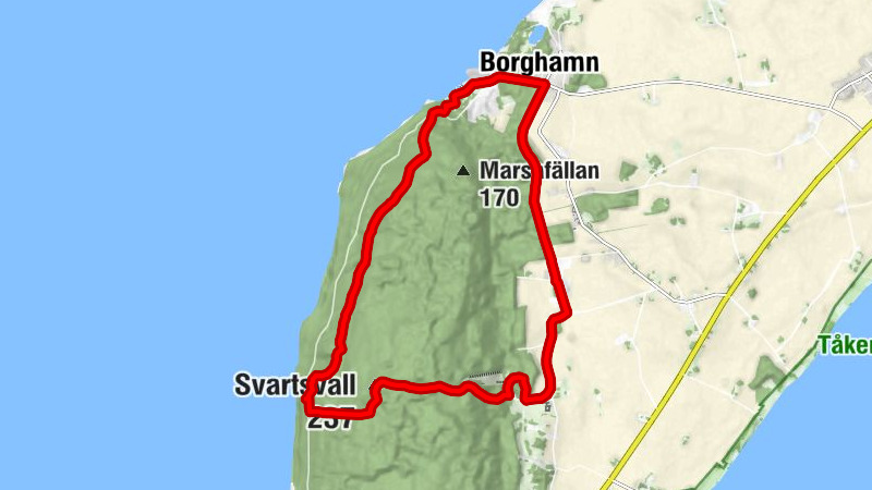 Rogslösa - Borghamn - Svartsvall - Väversunda