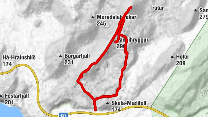 Grindavíkurbær - Langihryggur - Stóri-Hrútur
