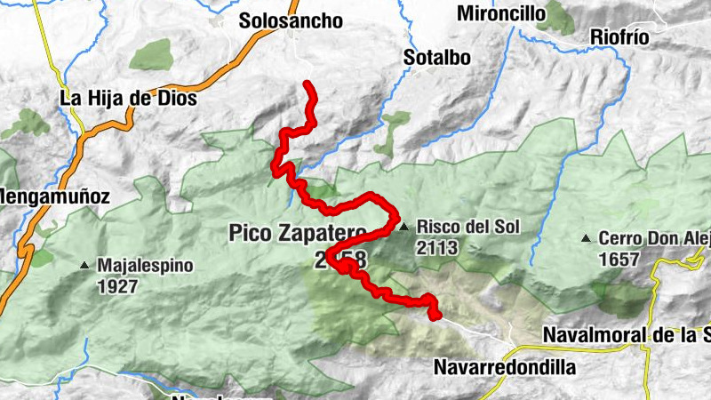 Navandrinal - Risco Redondo - Pico Zapatero - Villaviciosa