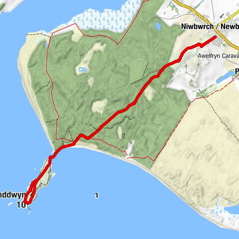 Niwbwrch / Newborough - St. Peter's Church - St Dwynwen's Church (ruined) - Ynys Llanddwyn